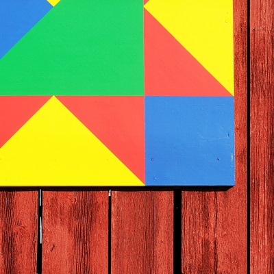 Barn Quilt on side of barn