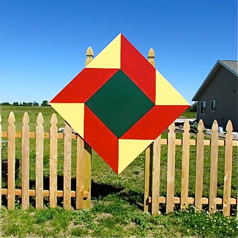 Central Minnesota's Barn Quilt titled "Contrary Husband"