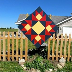 Contrary Wife barn quilt designed for Lorna Wiens.